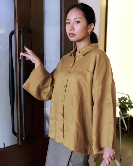TEJA - Linen Boxy Shirt