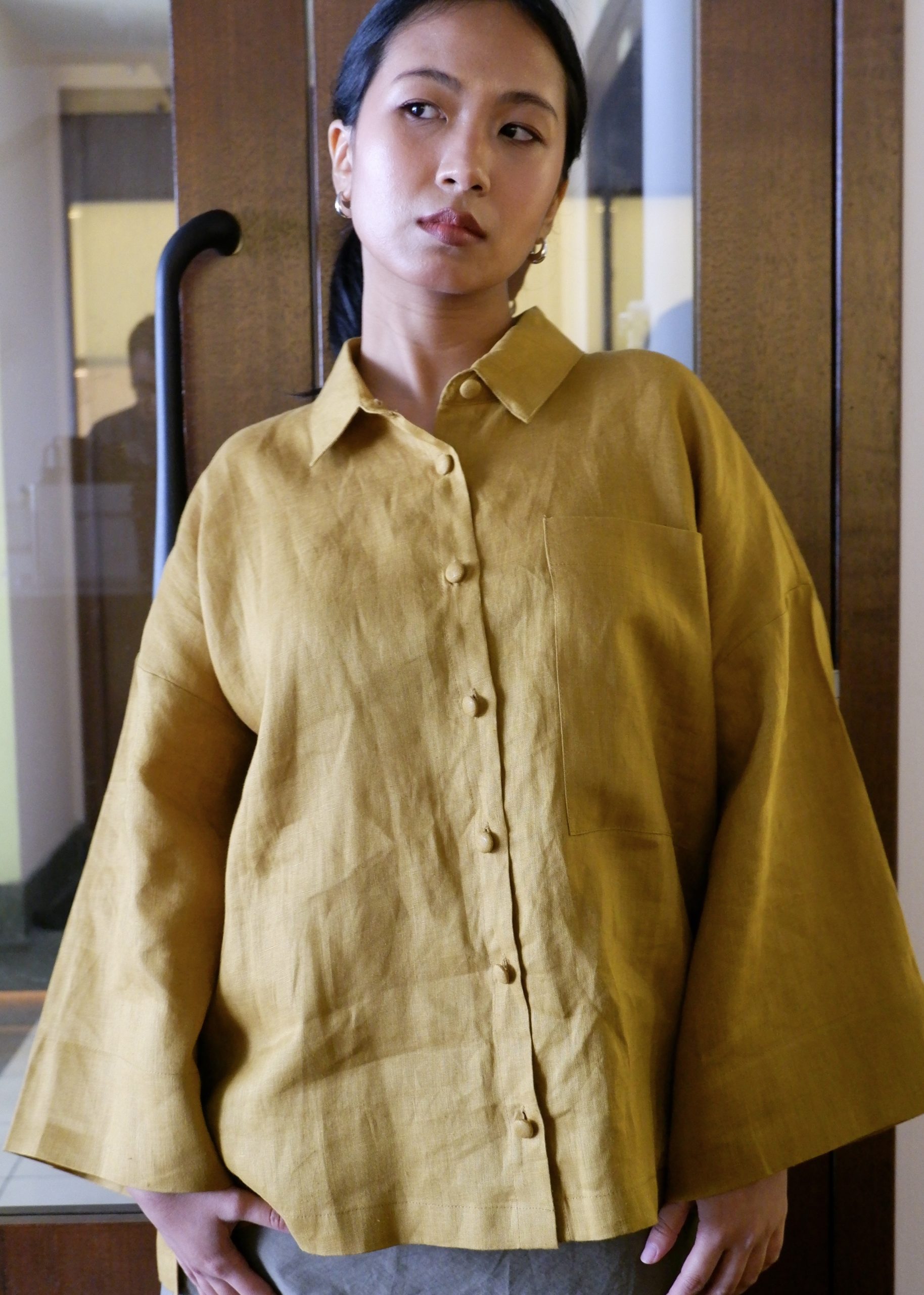 TEJA - Linen Boxy Shirt - Image 3