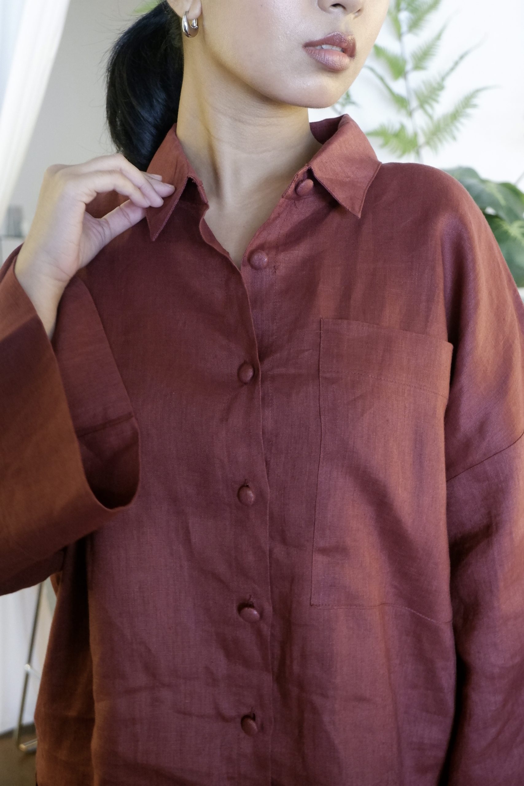 TEJA - Linen Boxy Shirt - Image 10