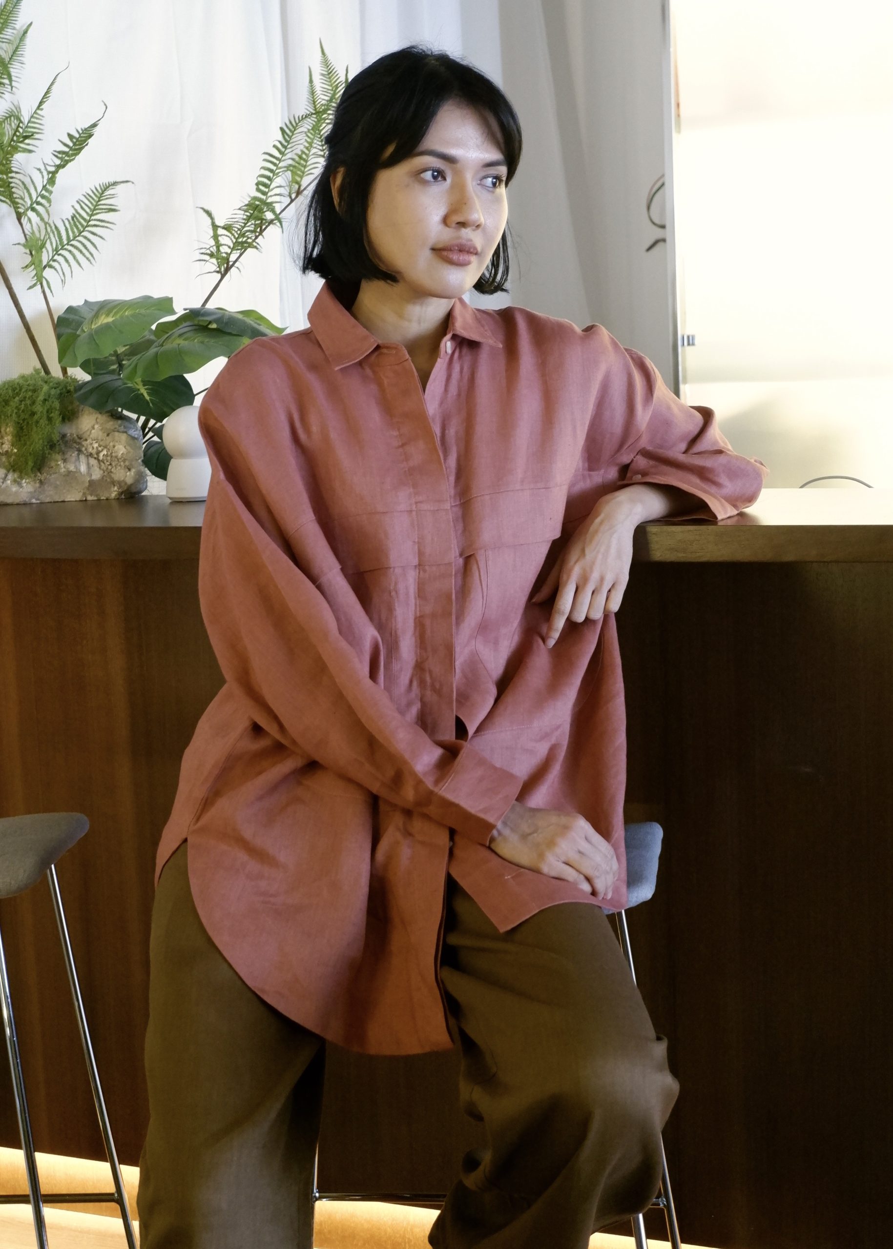 SHIBUI - Big Pocket Linen Shirt - Image 8
