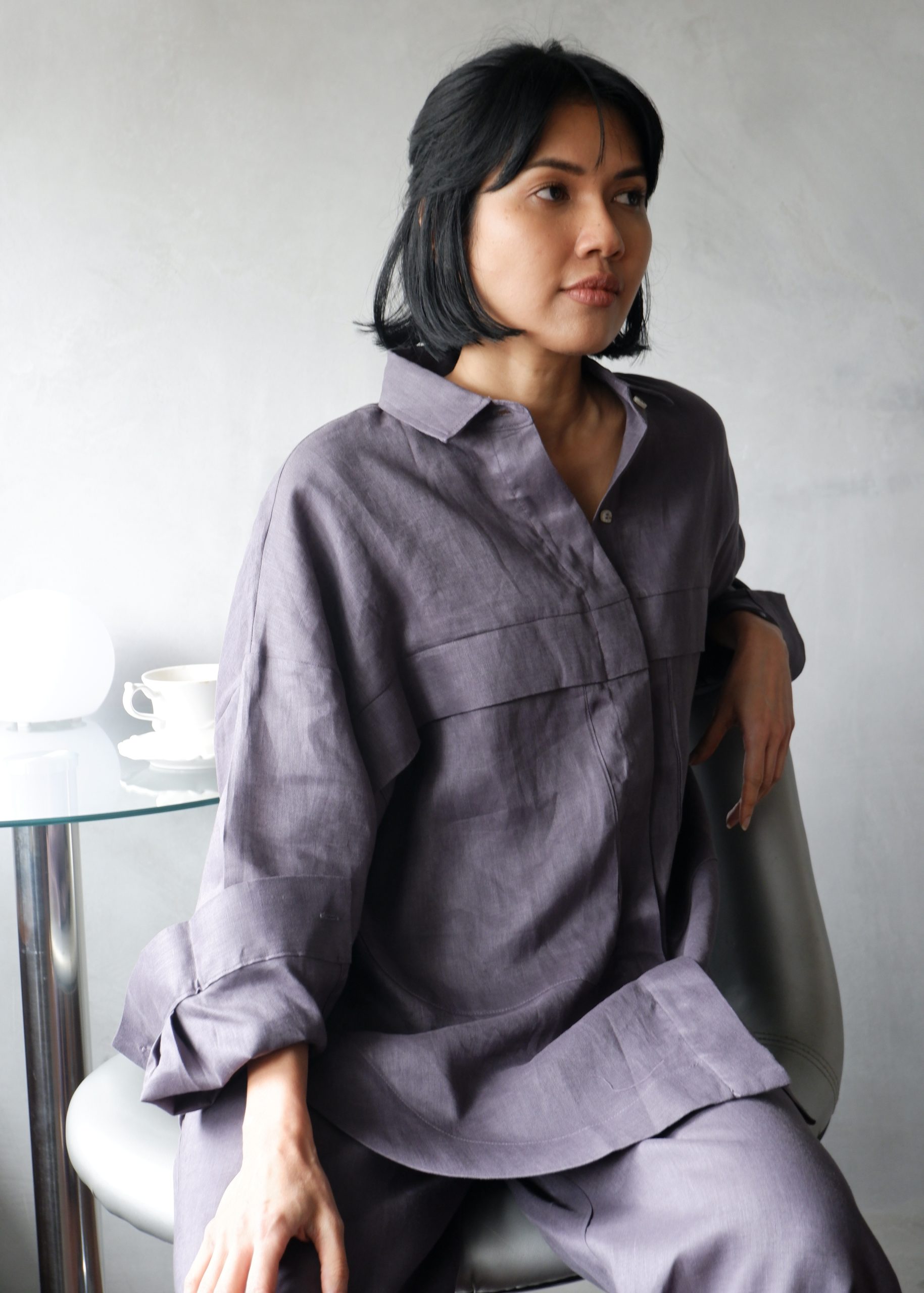 SHIBUI - Big Pocket Linen Shirt - Image 2