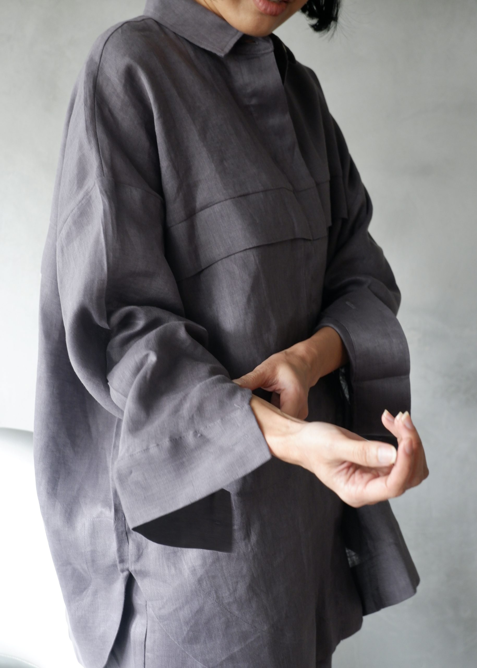 SHIBUI - Big Pocket Linen Shirt - Image 5