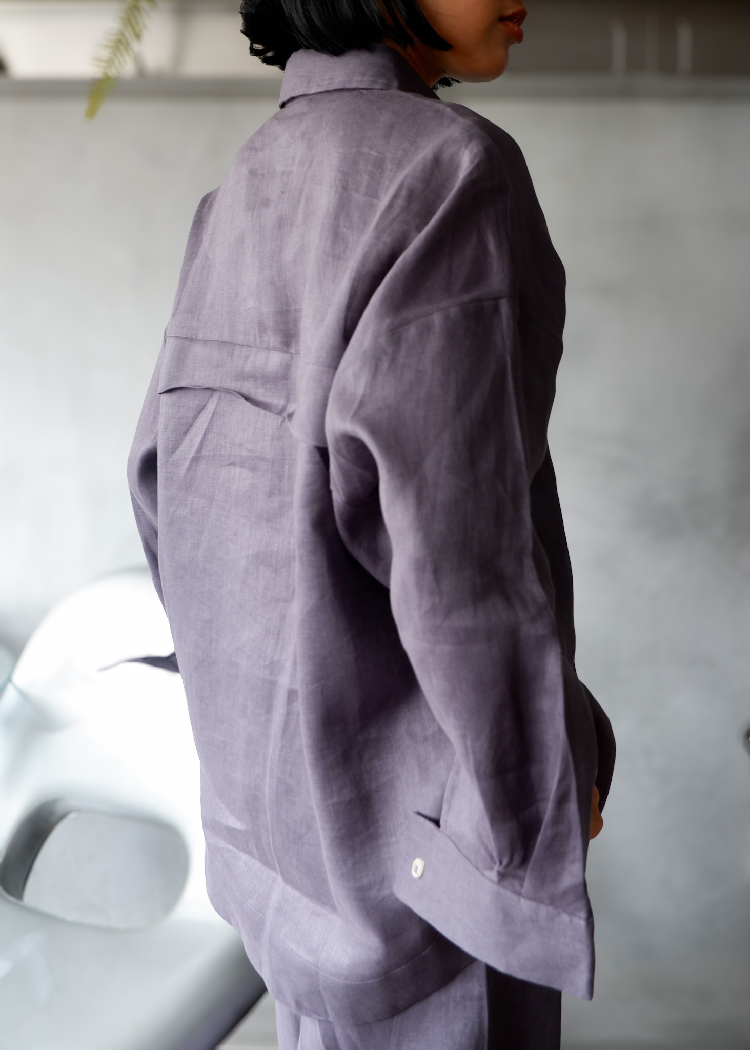 SHIBUI - Big Pocket Linen Shirt - Image 7
