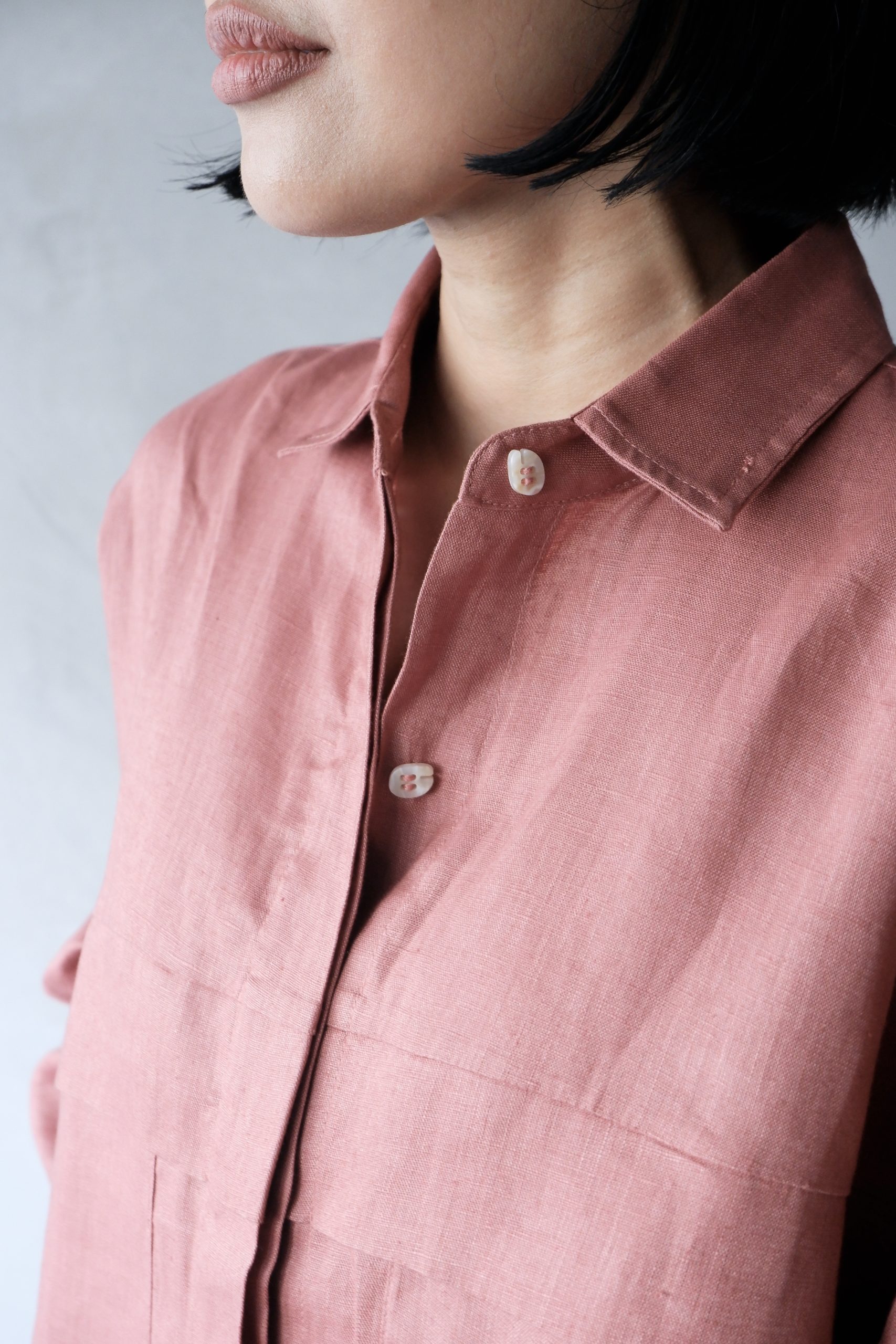 SHIBUI - Big Pocket Linen Shirt - Image 13