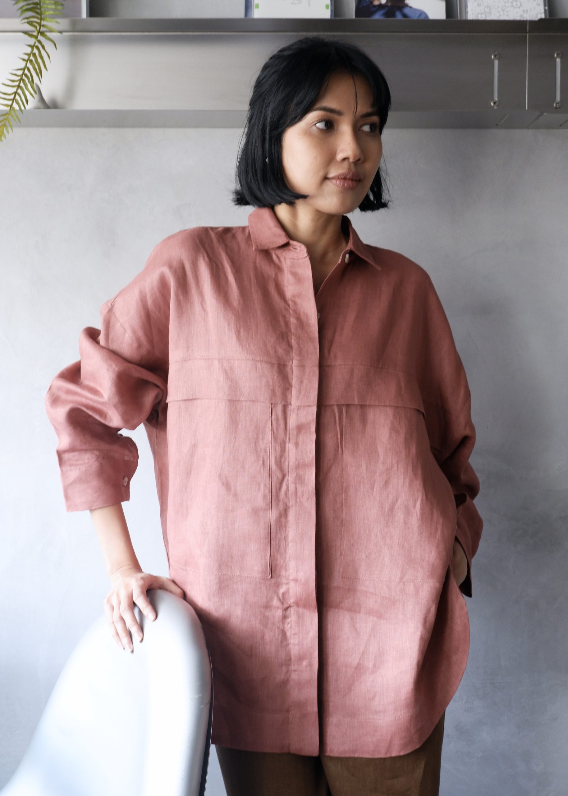 SHIBUI - Big Pocket Linen Shirt - Image 11
