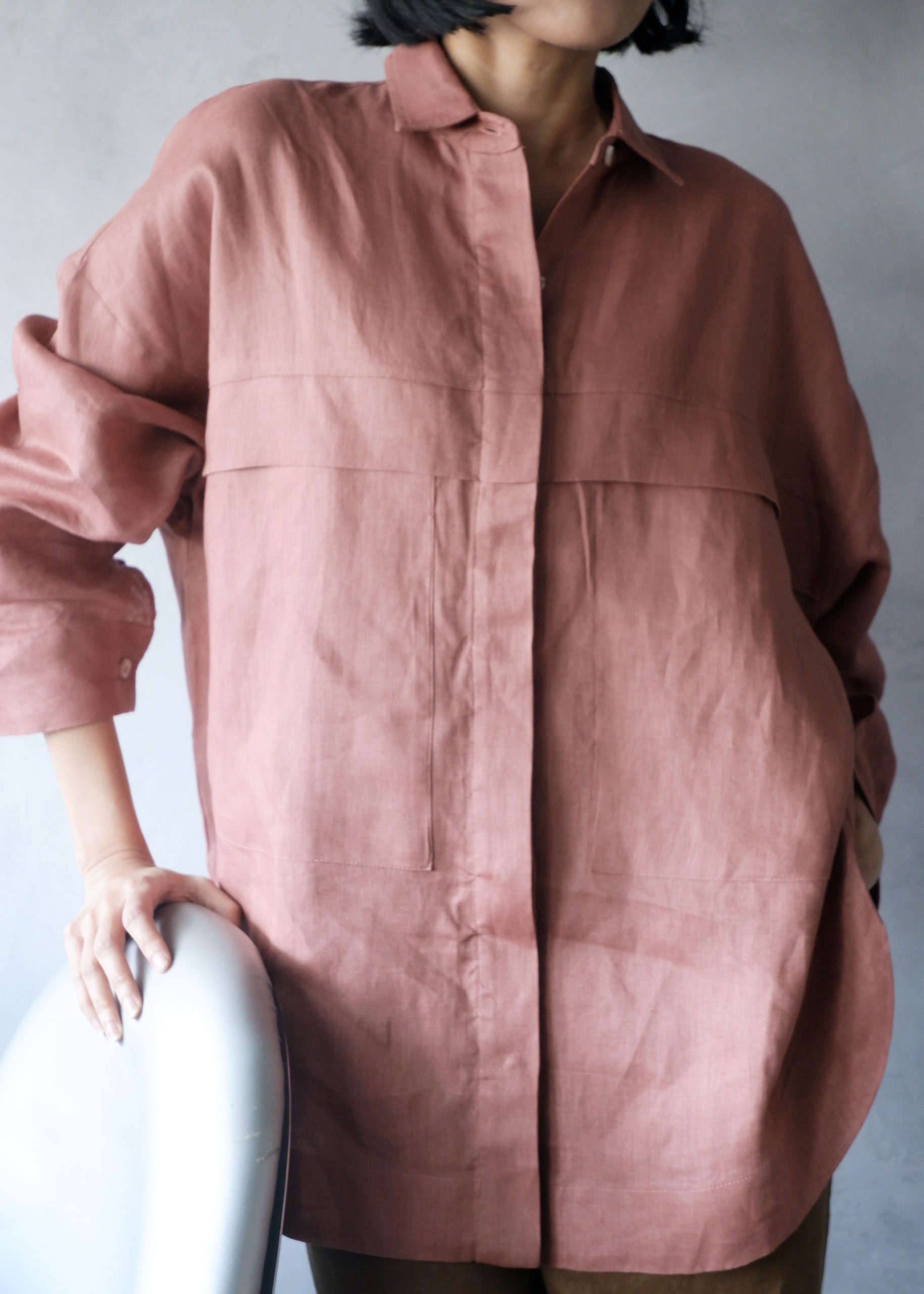 SHIBUI - Big Pocket Linen Shirt - Image 12
