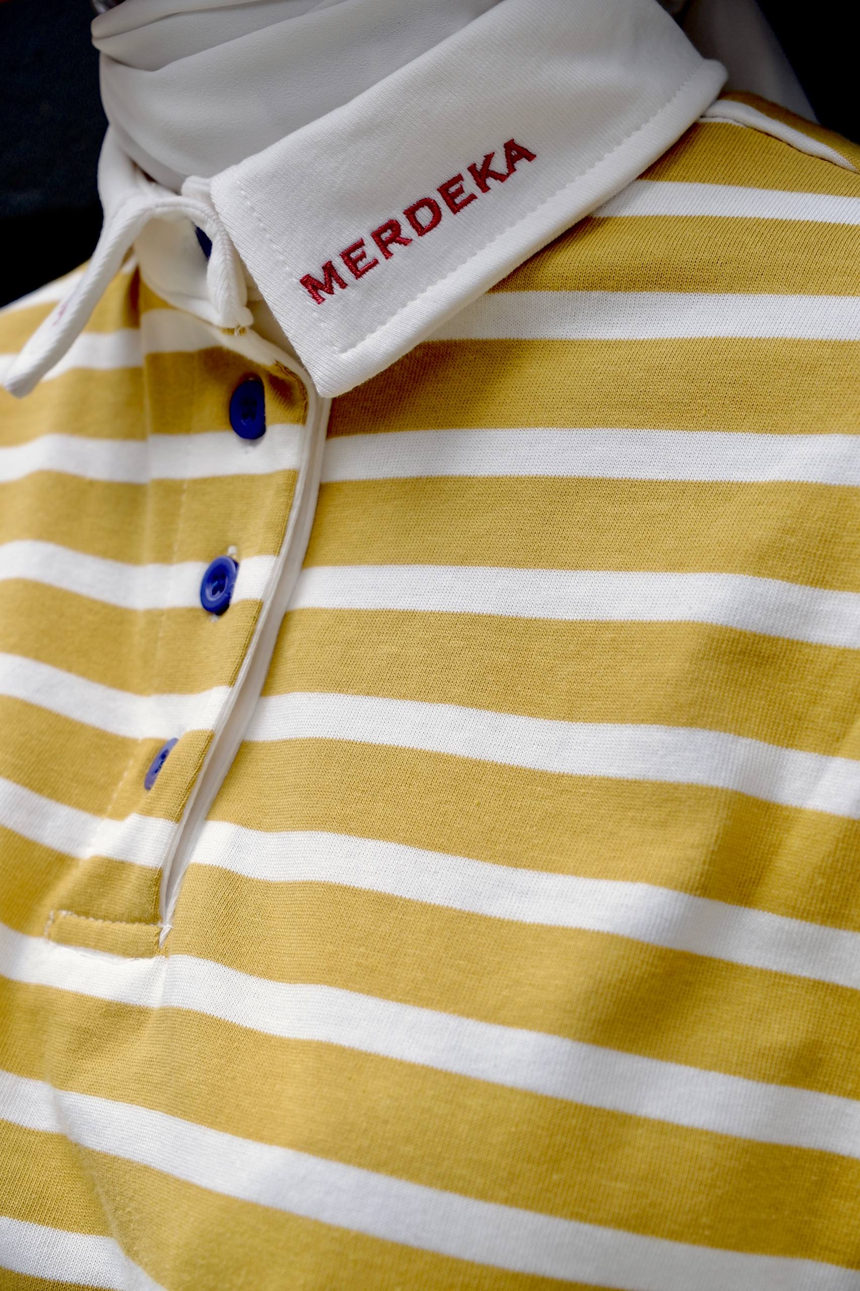 PEREMPUAN MERDEKA - Striped Polo Tee - Image 3