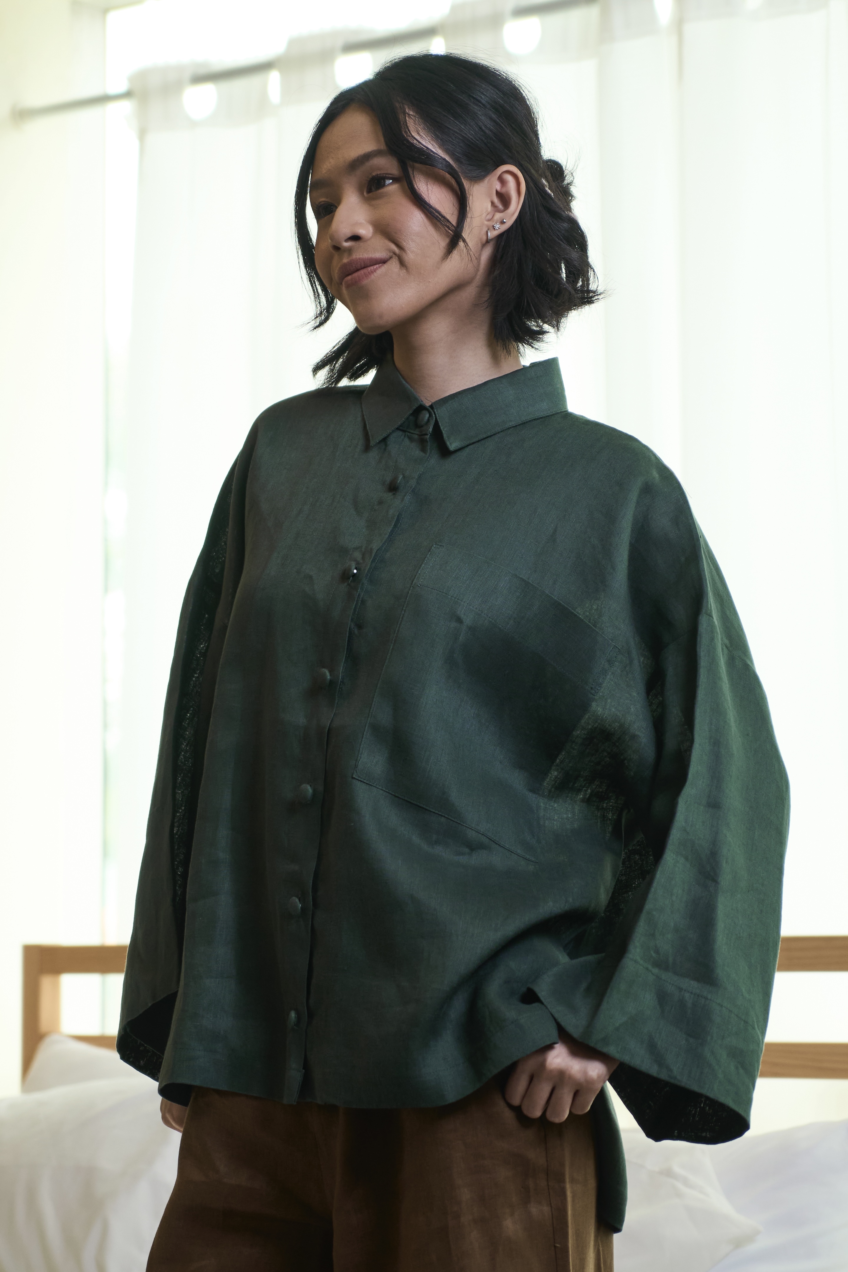 TEJA - Linen Boxy Shirt - Image 5