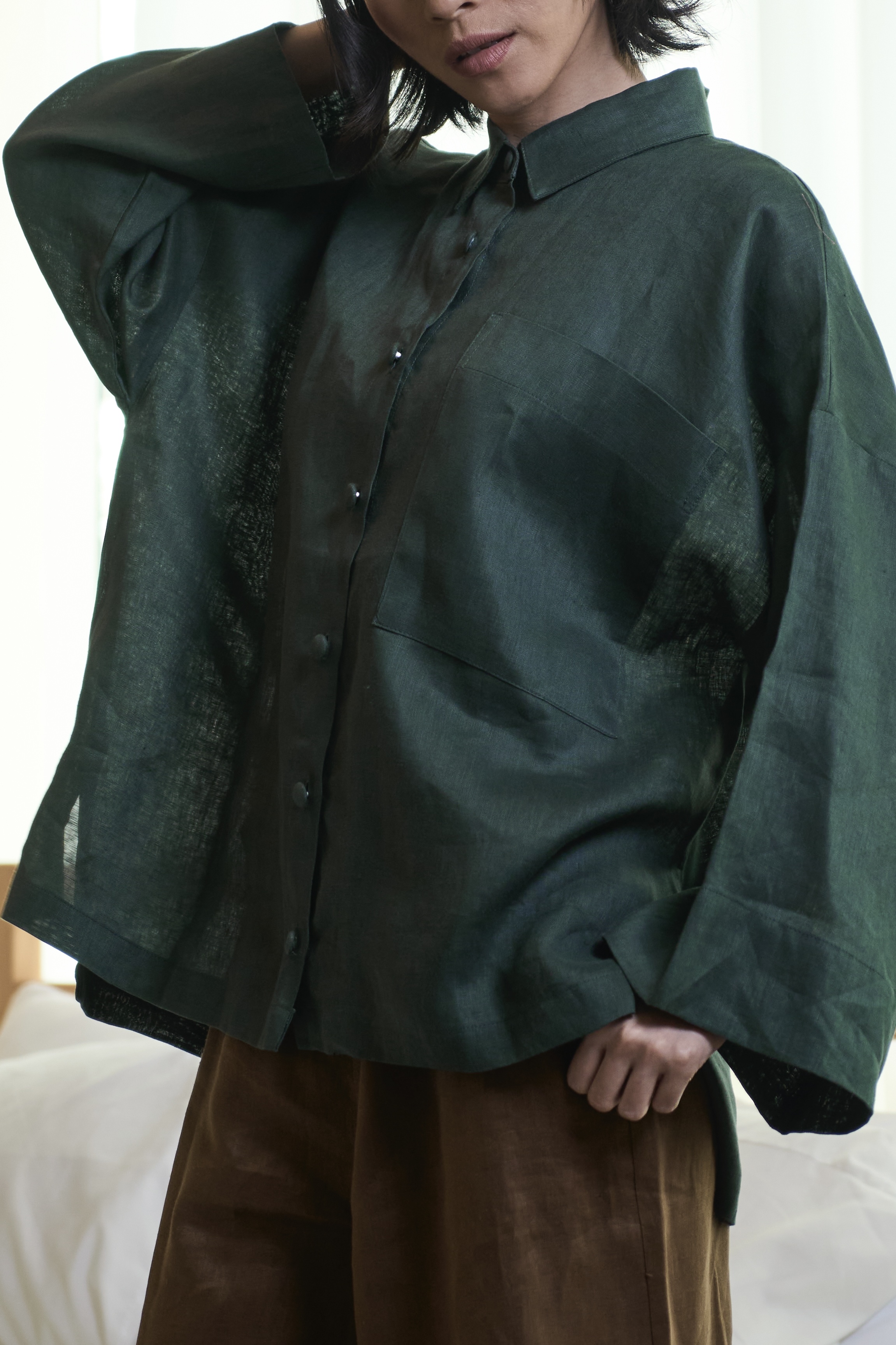 TEJA - Linen Boxy Shirt - Image 6