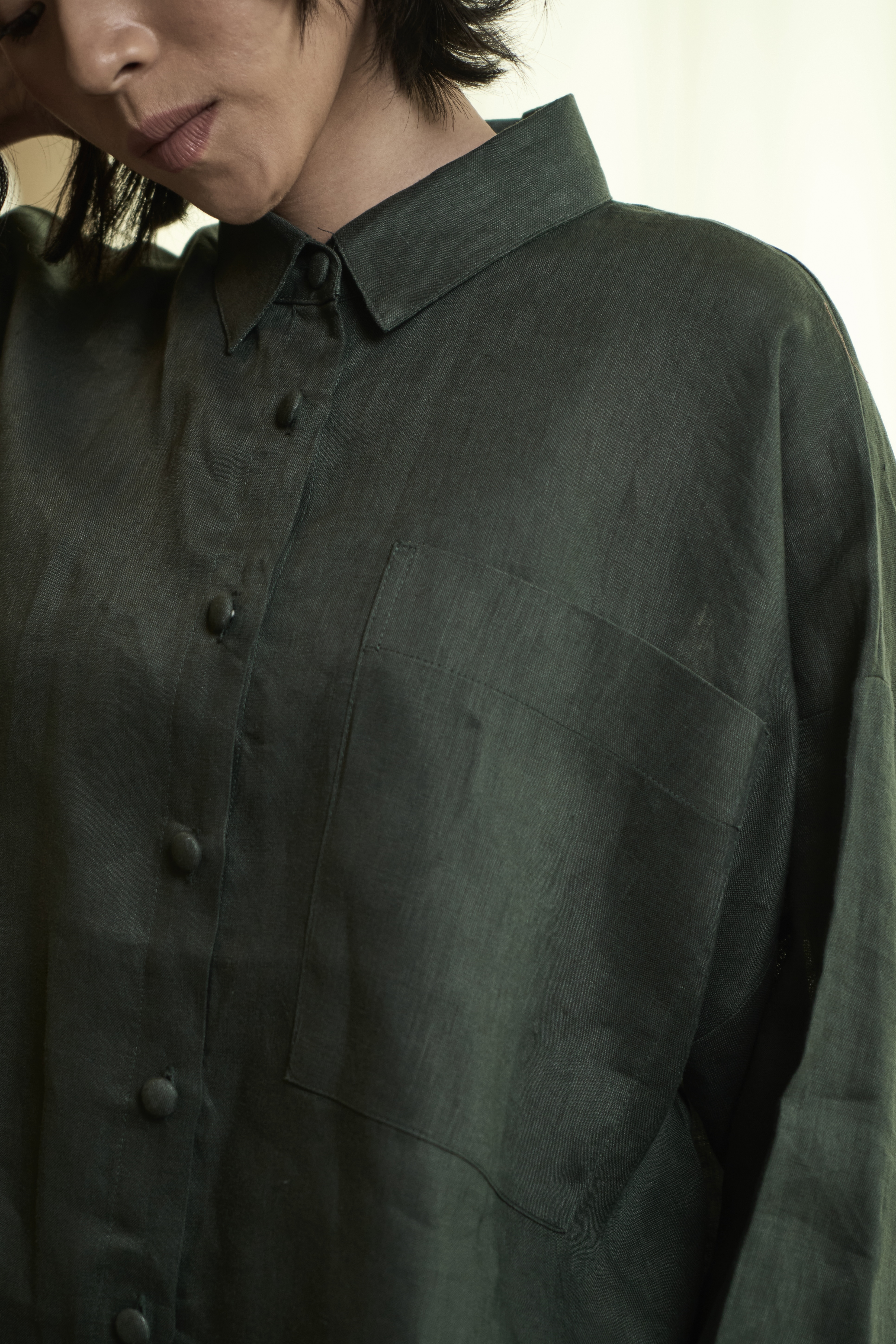 TEJA - Linen Boxy Shirt - Image 7