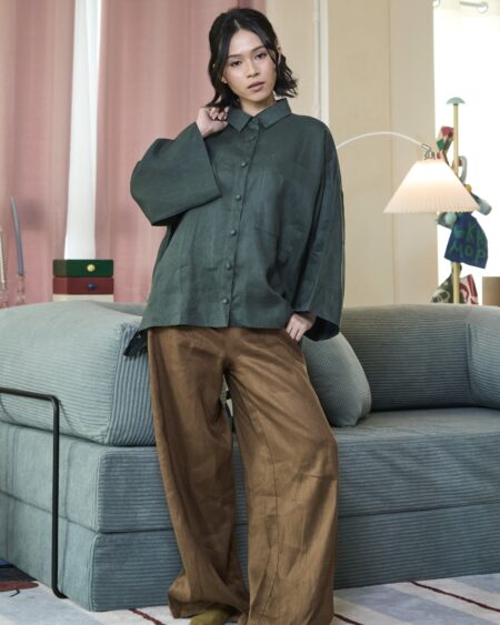 TEJA - Linen Boxy Shirt