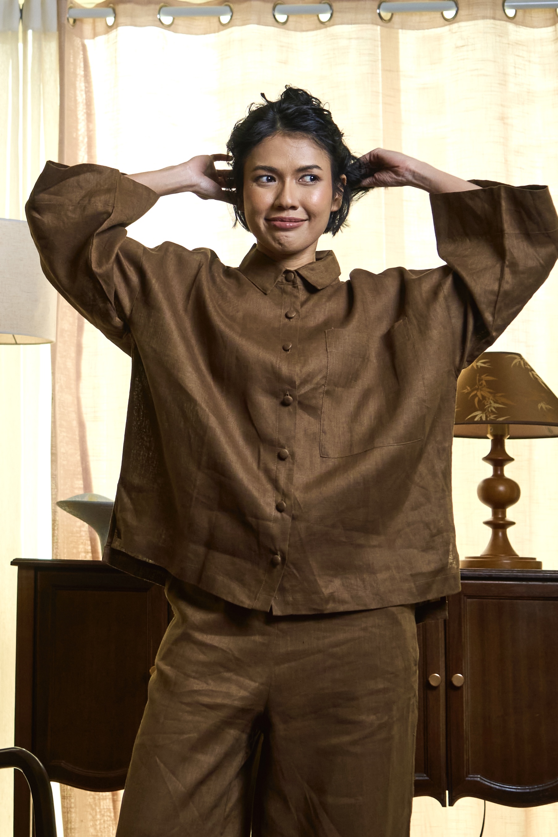 TEJA - Linen Boxy Shirt - Image 15